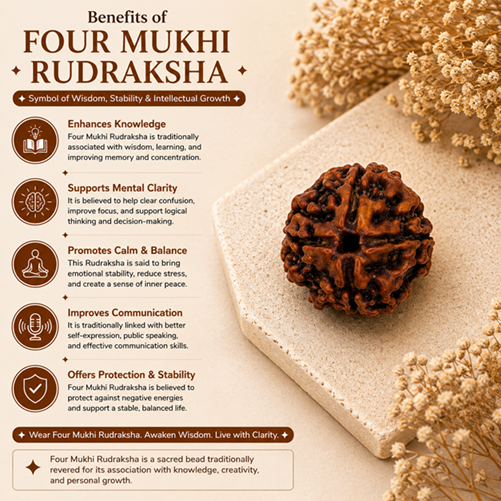 Four Mukhi Rudraksha - Image 2