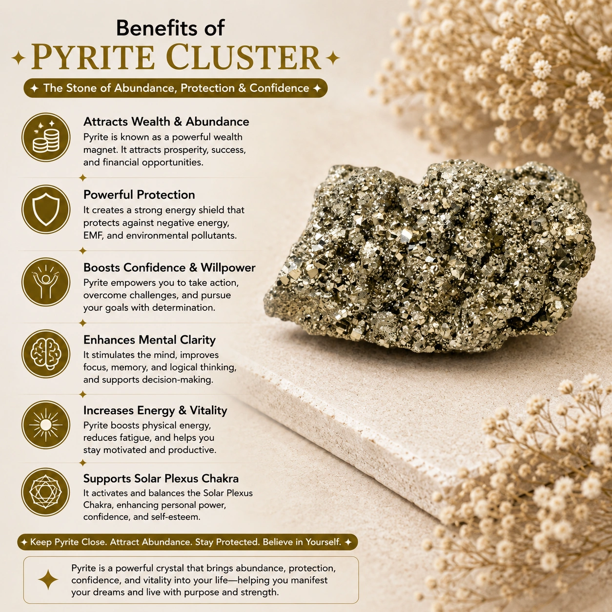 PYRITE CLUSTER 308 GRAM - Image 5
