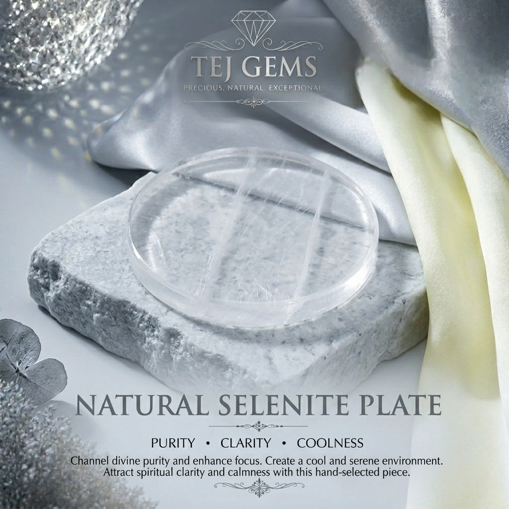 SELENITE PLATE (4 INCH ROUND) - Image 4