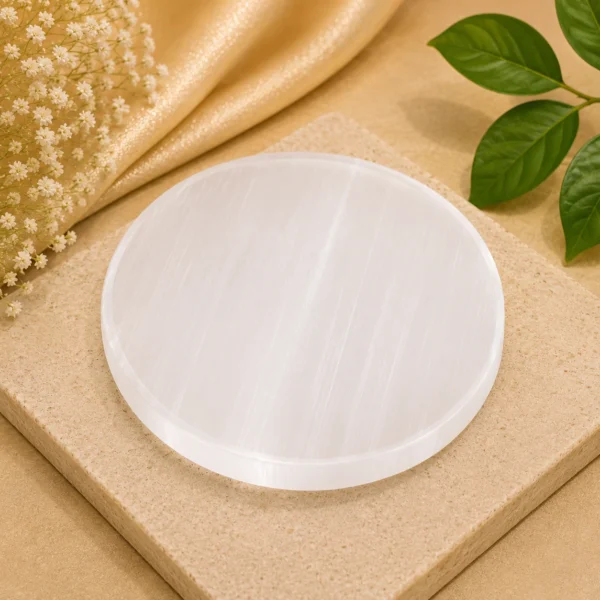 SELENITE PLATE (4 INCH ROUND)