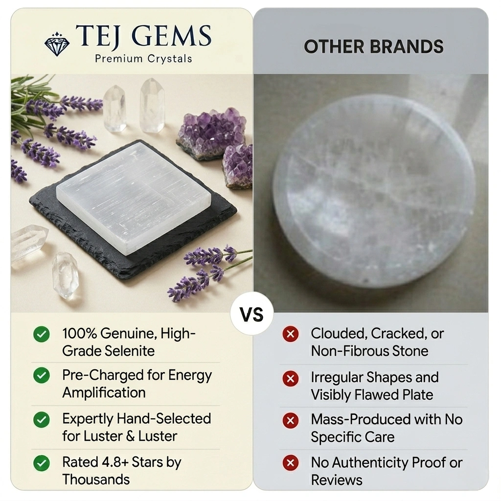 SELENITE PLATE (4 INCH SQUARE) - Image 2