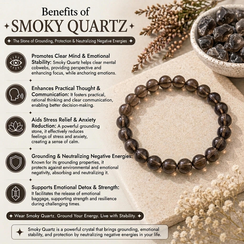 SMOKY QUARTZ BRACELET - Image 5